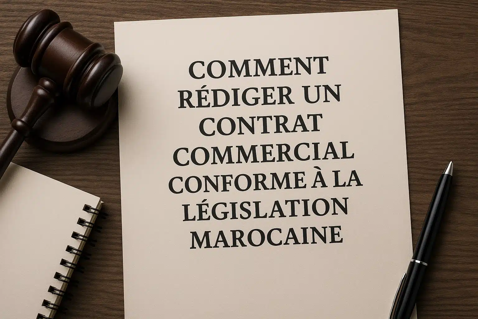Comment rédiger un contrat commercial conforme à la législation marocaine