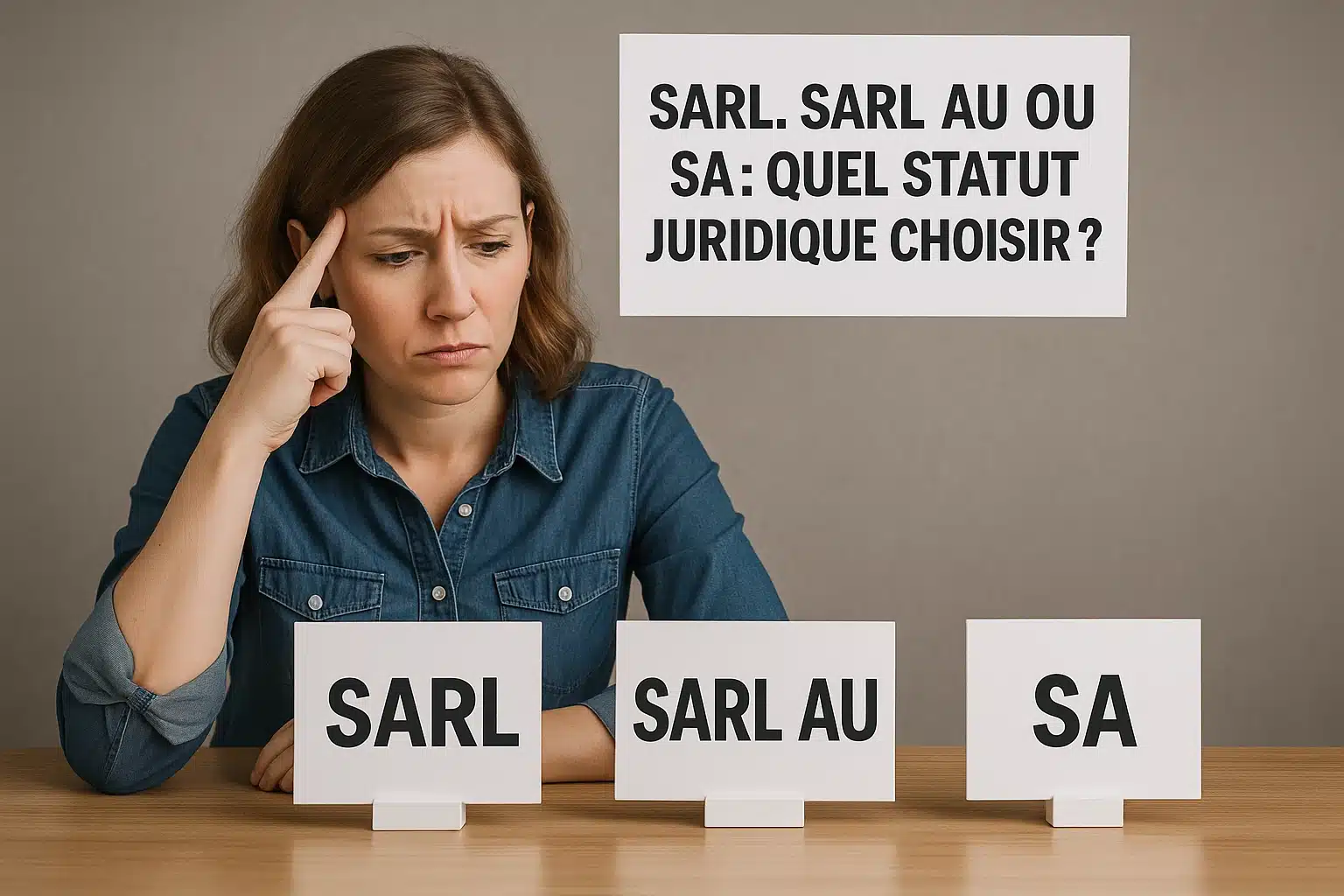 SARL, SARL AU ou SA : quel statut juridique choisir ?