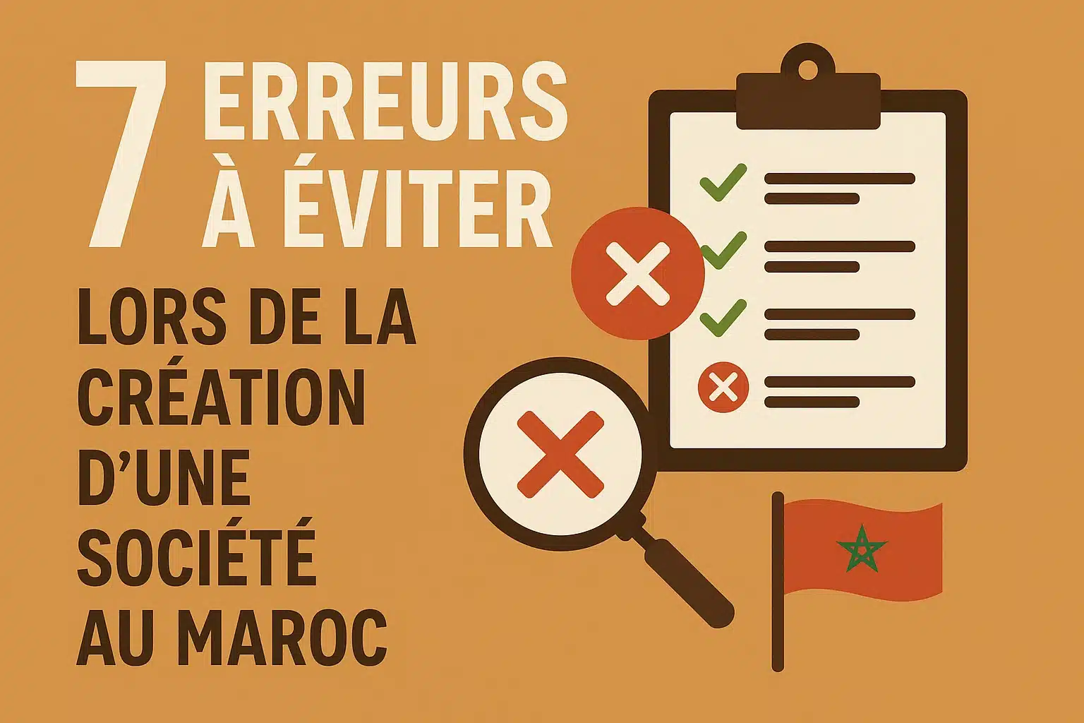 7 erreurs à éviter lors de la création d’une société au Maroc